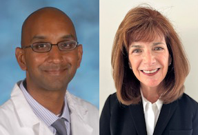 Dr. Chalapathy Venkatesan and Kathy Helak headshot image