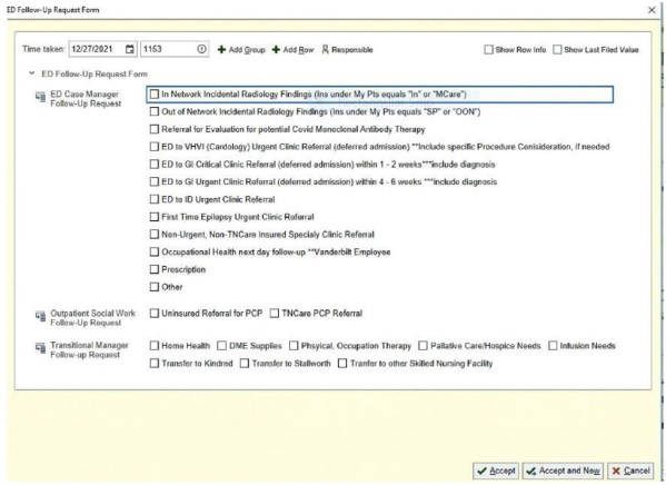 Critical Radiology Alert screenshot